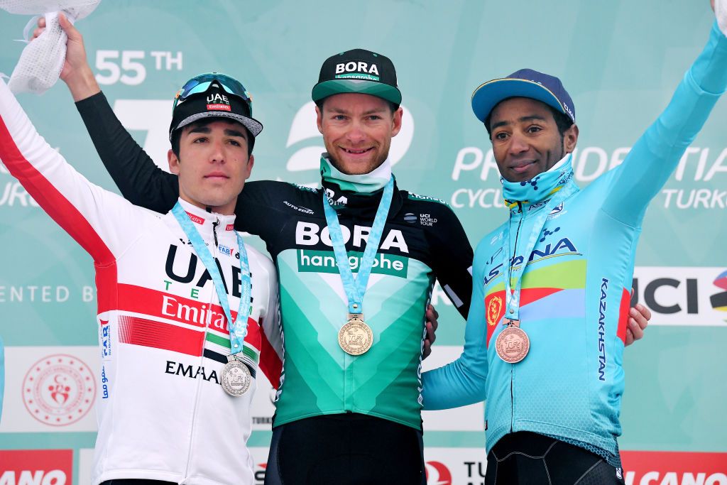 The top three on the stage