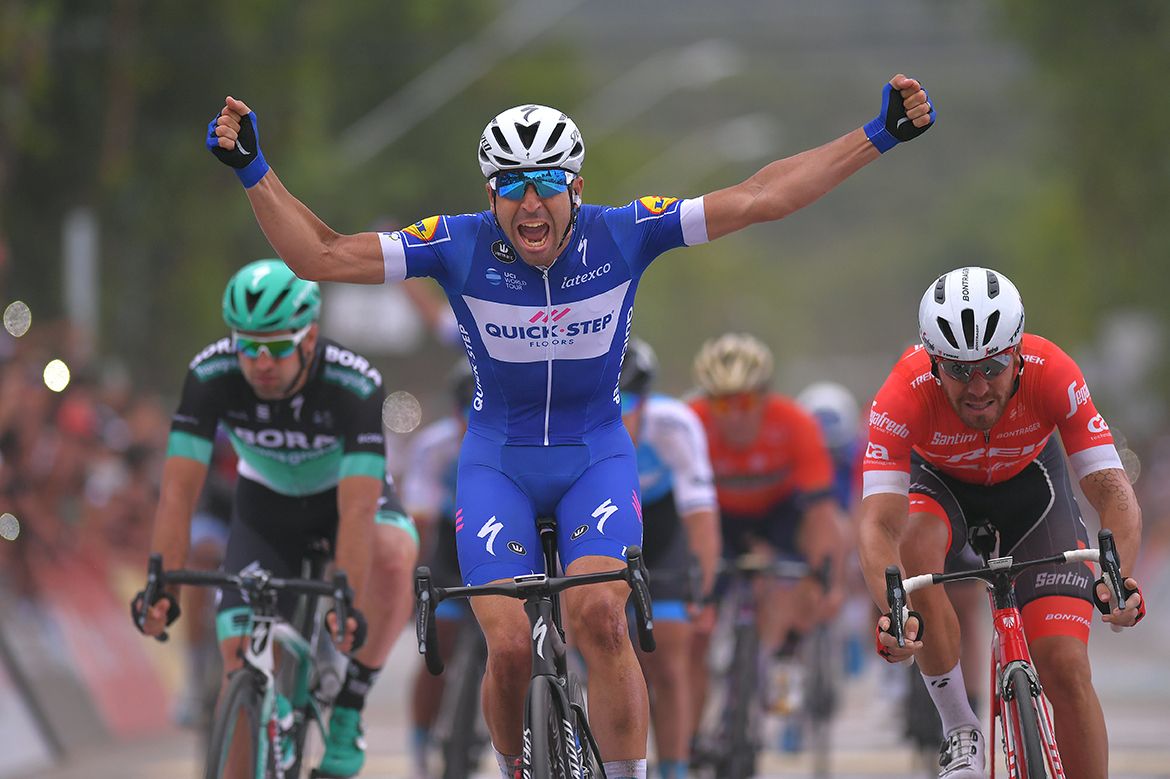 Max Richeze (Quick-Step Floors) celebrating