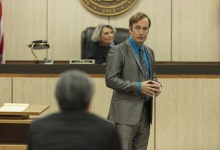 Better Call Saul Season 5 Bob Odenkirk as Jimmy McGill Saul Goodman in court