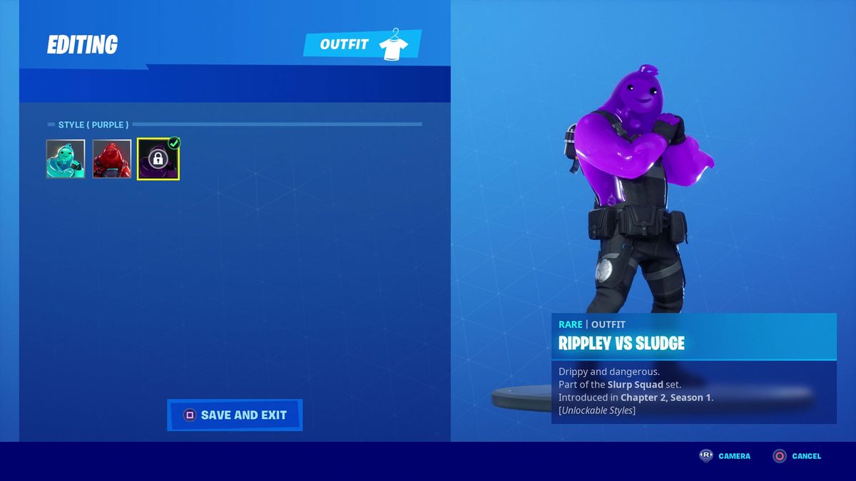 Fortnite Rippley vs Sludge Outfit Style