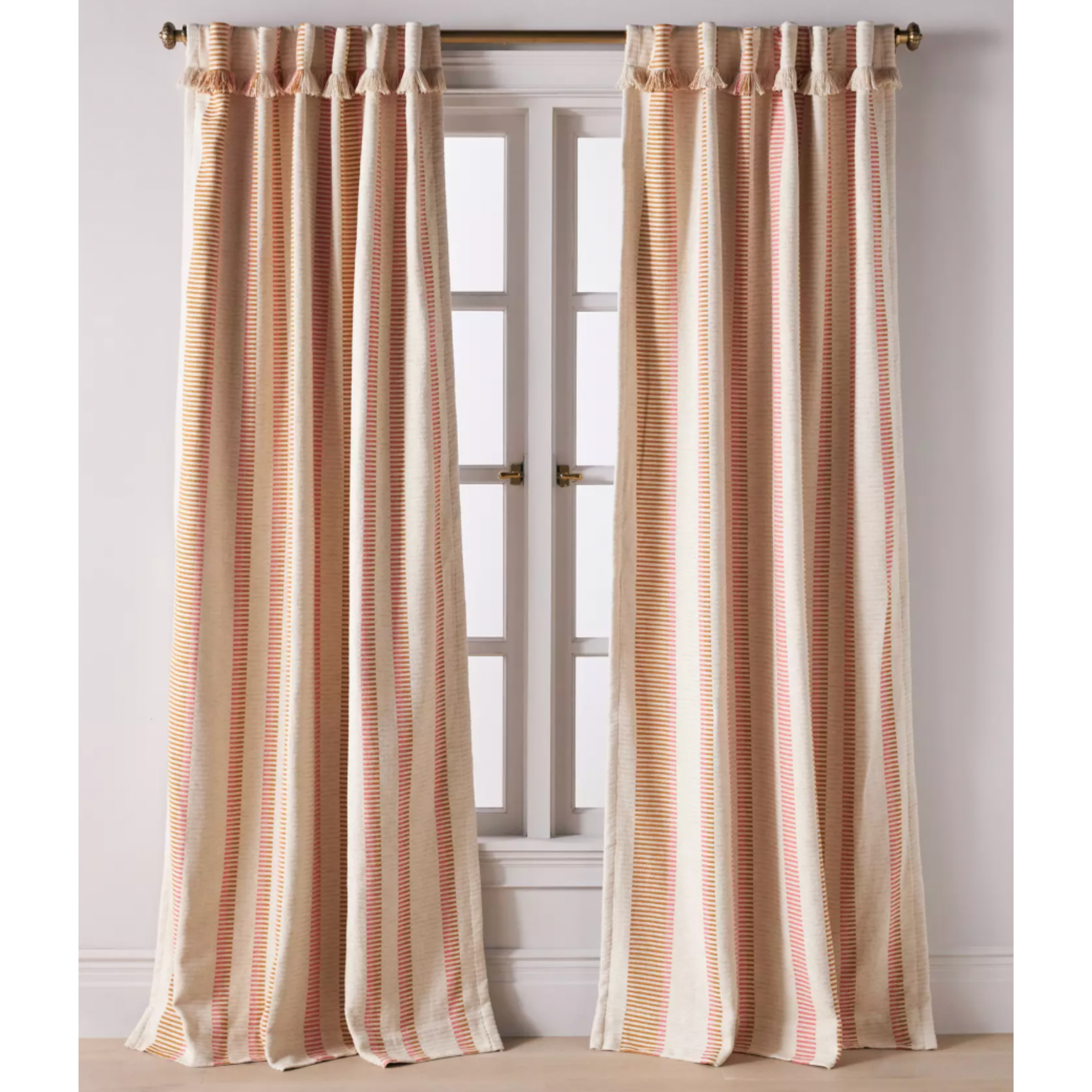 Striped curtains