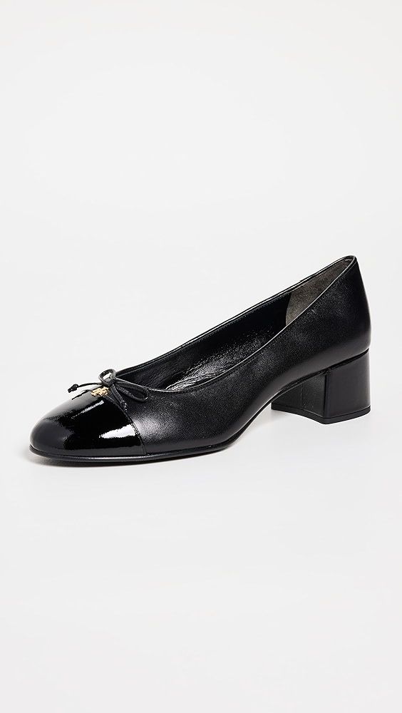 45mm Cap Toe Pumps - Perfect Black / Perfect Black