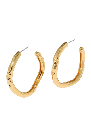 Alexis Bittar Brut Tube Hoop Earrings (Were $125) 