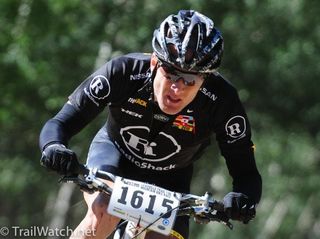 Levi Leipheimer en route to victory at the Leadville 100