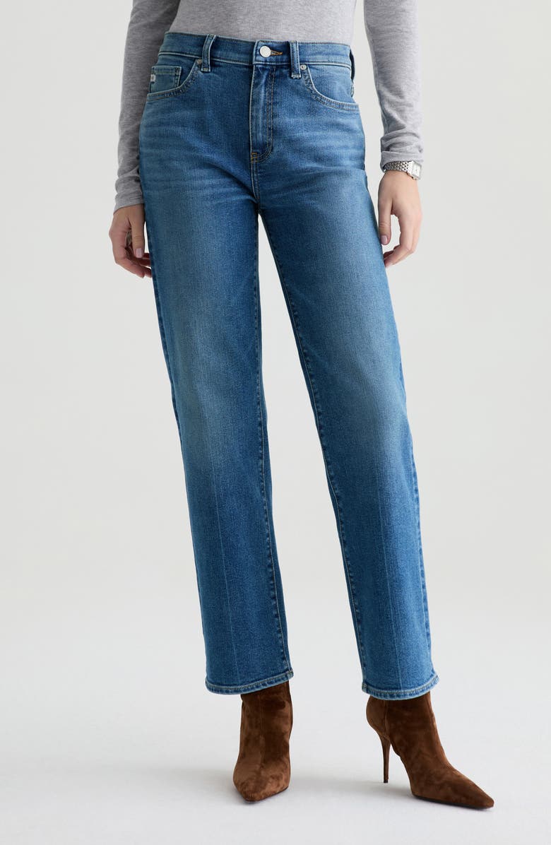 Brinley Mid Rise Straight Leg Jeans