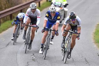 Peter Sagan leads Zdenek Stybar and Fabian Cancellara