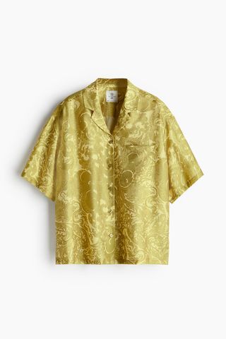 H&M x The White Lotus, Patterned Resort Shirt