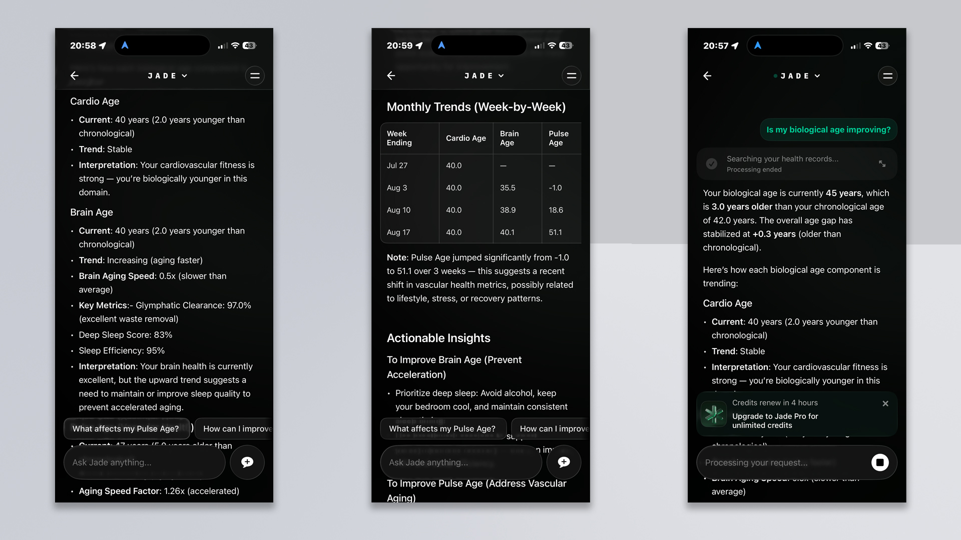 Ultrahuman app screenshots