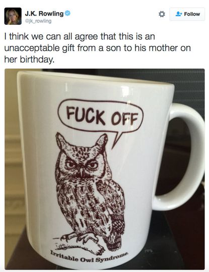 jk rowling-twitter-owl-mug