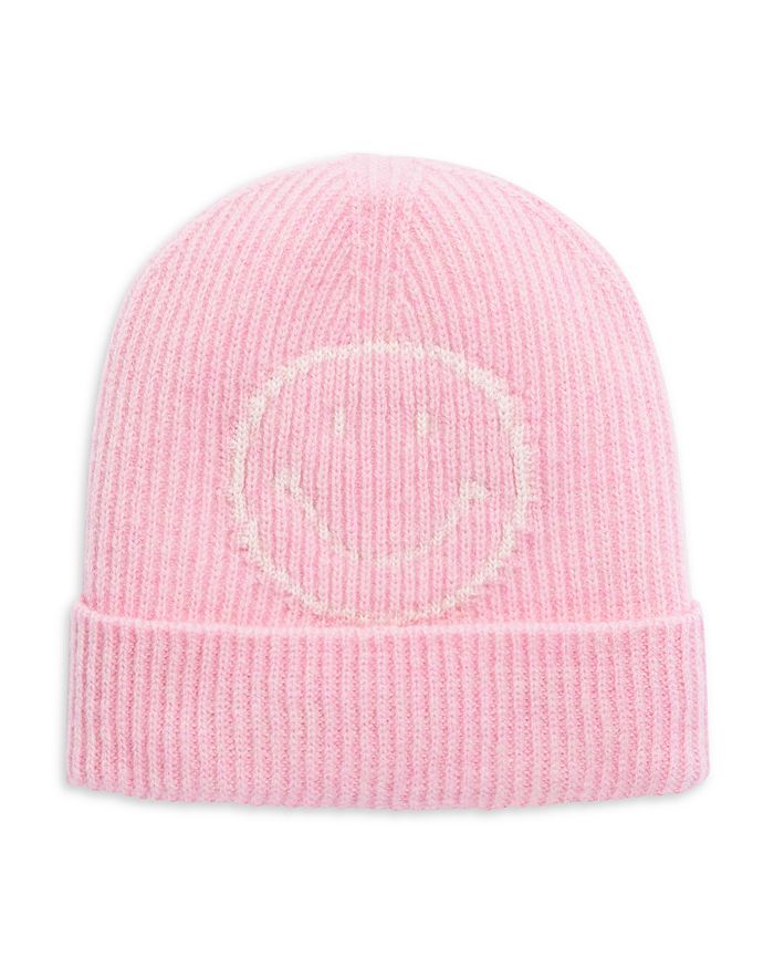 Knit Smile Outline Wool Cashmere Beanie