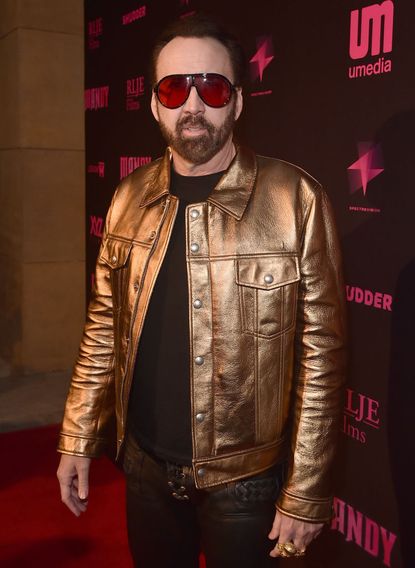 Nicolas Cage attends the Los Angeles Special Screening And Q&A Of "Mandy" At Beyond Fest at the Egyptian Theatre on September 11, 2018 in Hollywood, California.