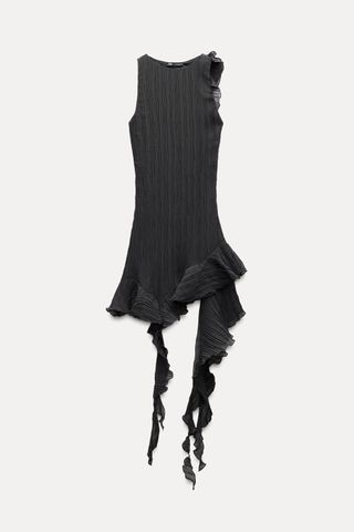 Pleated Ruffled Dress