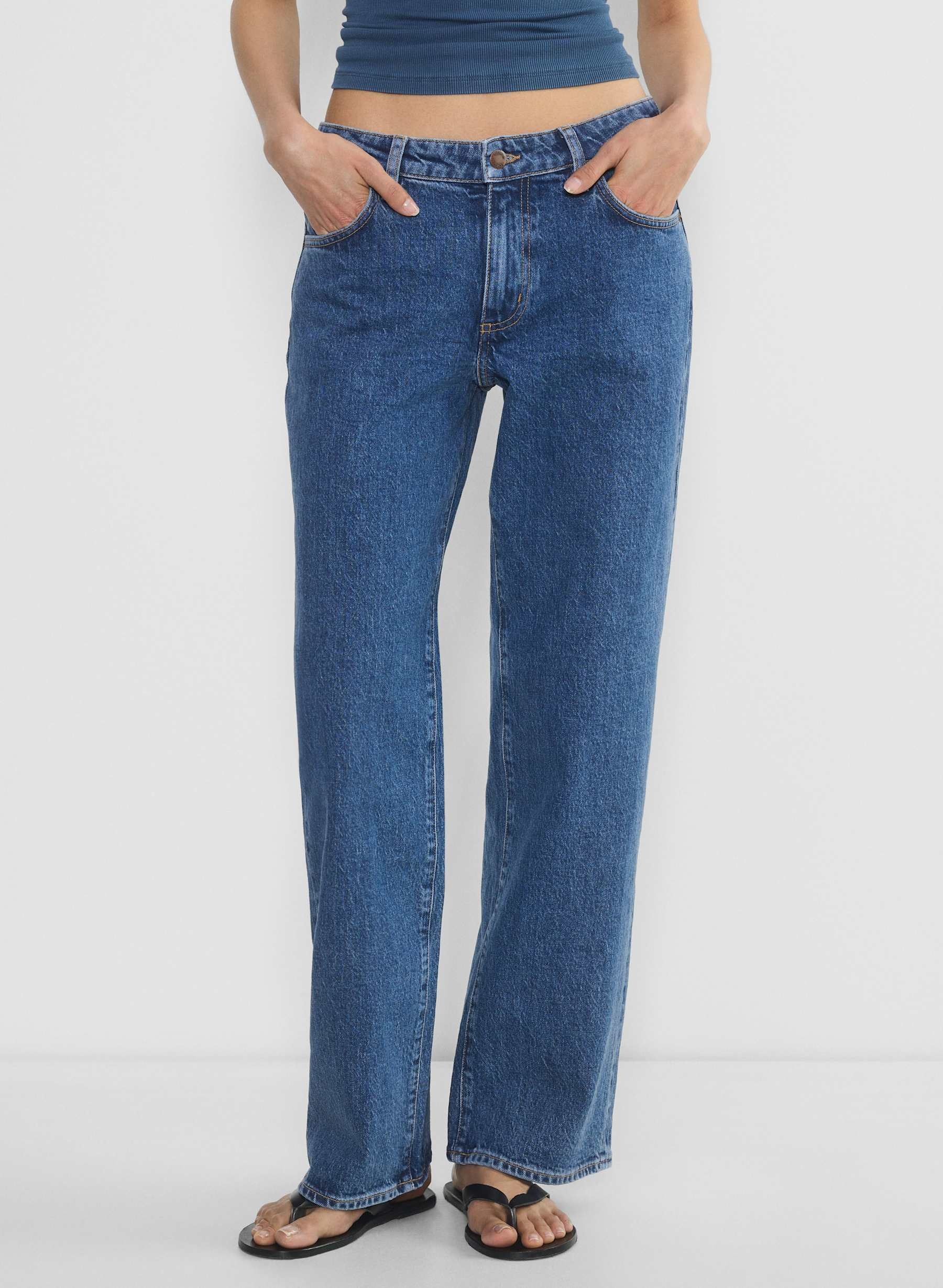 Aritzia, Denim Forum Salma Super Lo-rise Straight Jeans