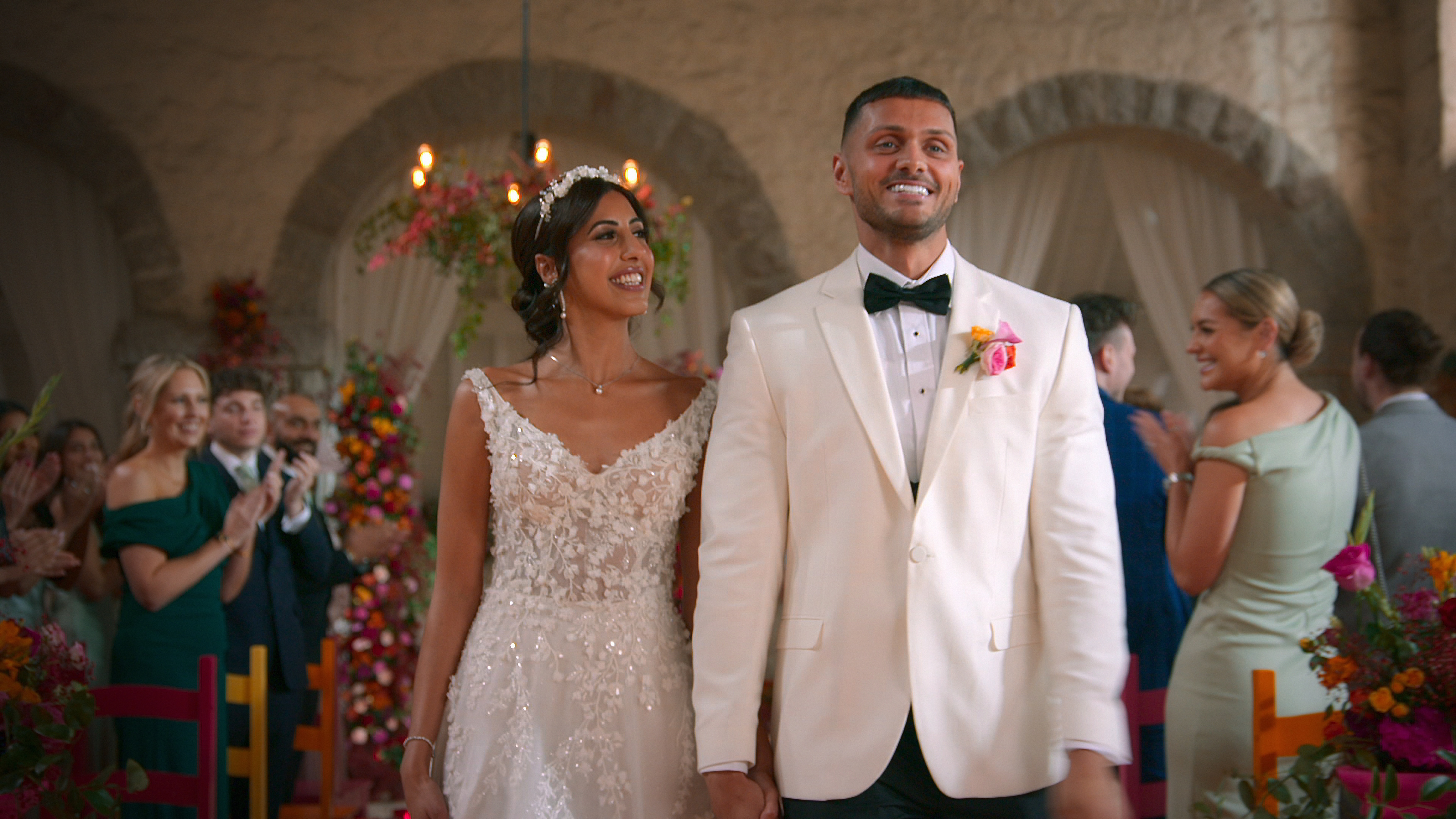 Love is Blind: UK: Season 2. (L to R) Kal, Sarover, in Love is Blind: UK: Season 2. Cr. Courtesy of Netflix Â© 2025