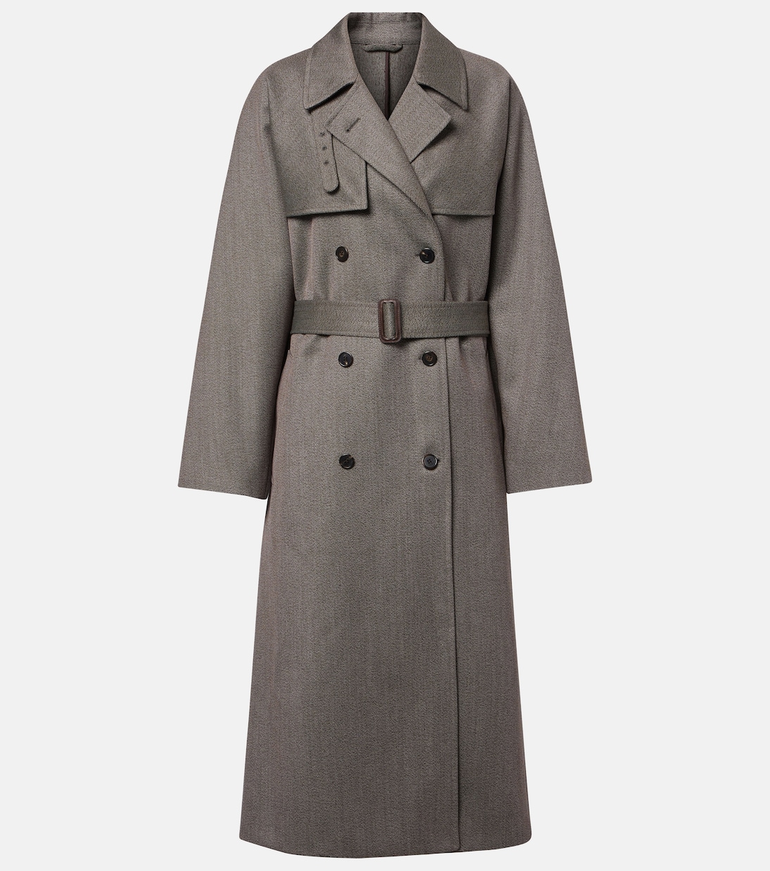Rhydian Virgin Wool Gabardine Trench Coat