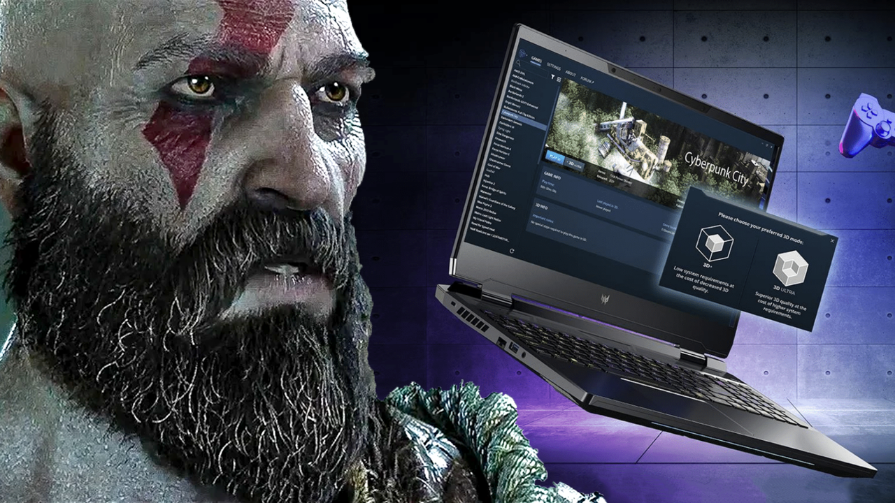 Acer Predator Helios 3D 15 SpatialLabs Edition with God of War &#039;3D Ultra&#039;