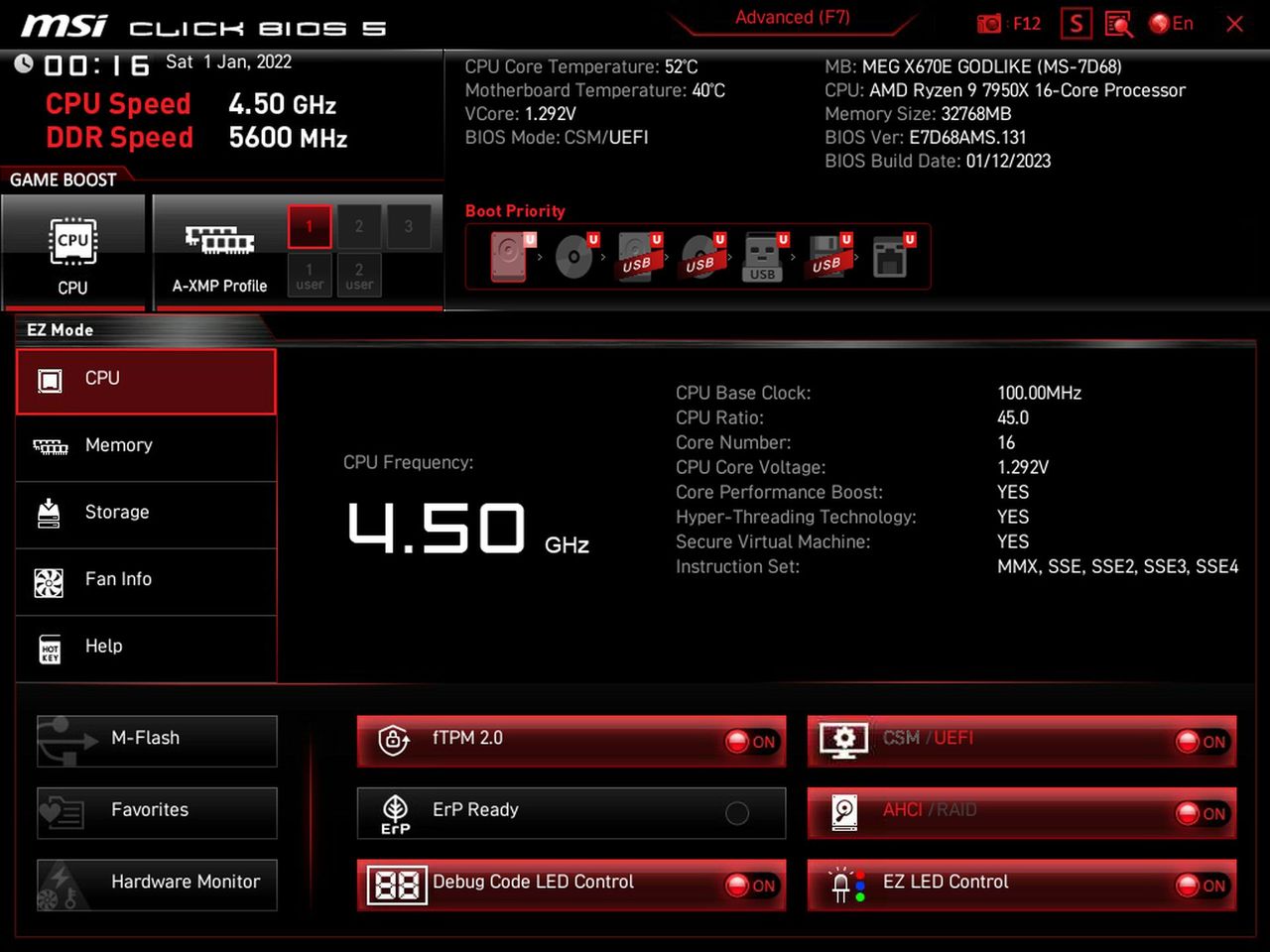 MSI X670E Godlike