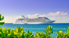 Silverseas cruise ship in the Caribbean