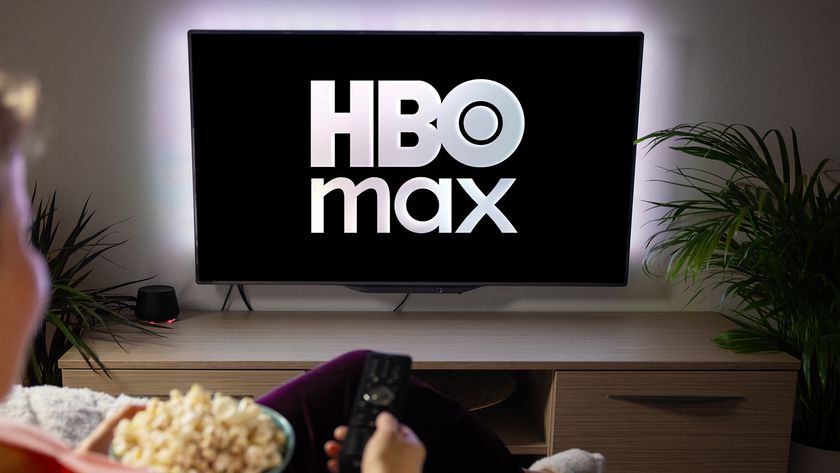HBO Max logo on a TV