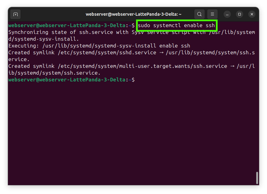 Linux web server