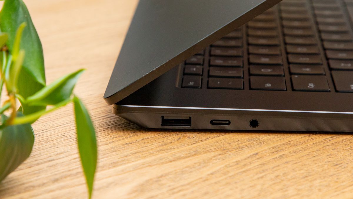 The Surface Laptop 3 only has two ports.