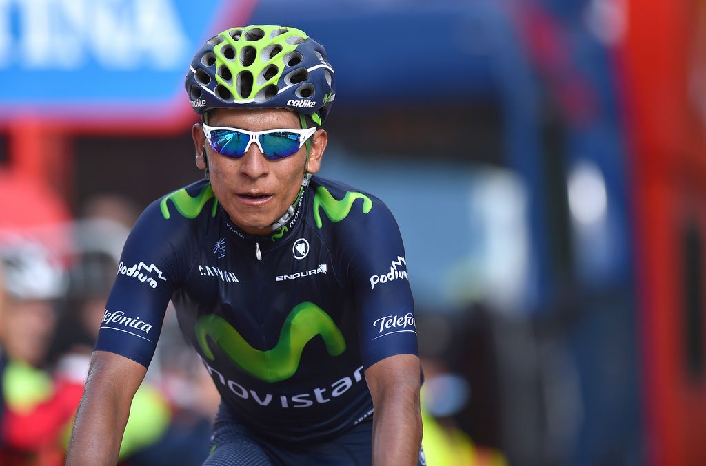 Nairo Quintana (Movistar) finishes