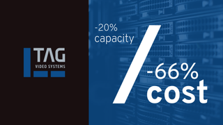TAG Video Systems graphic showing cost savings