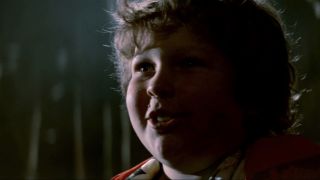 Chunk smiling at Sloth in The Goonies