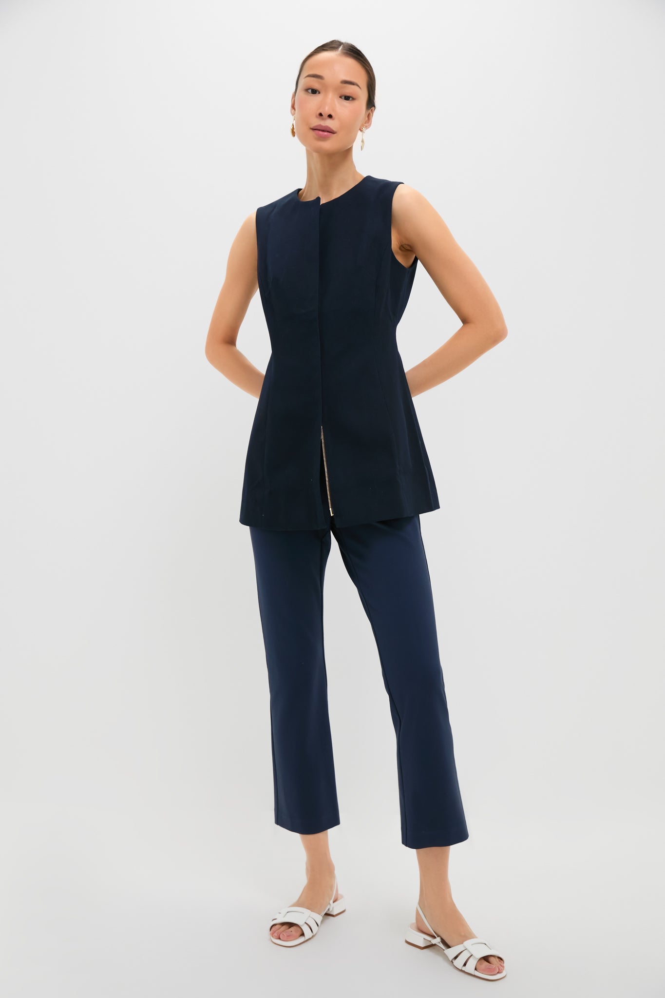 Navy Ponte Ashford Pants