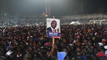 Presidential candidate Liberia former footballer George Weah