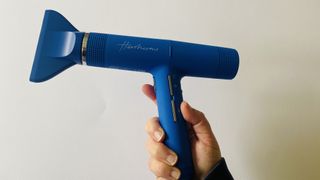 Hershesons The Great Hairdryer in hand
