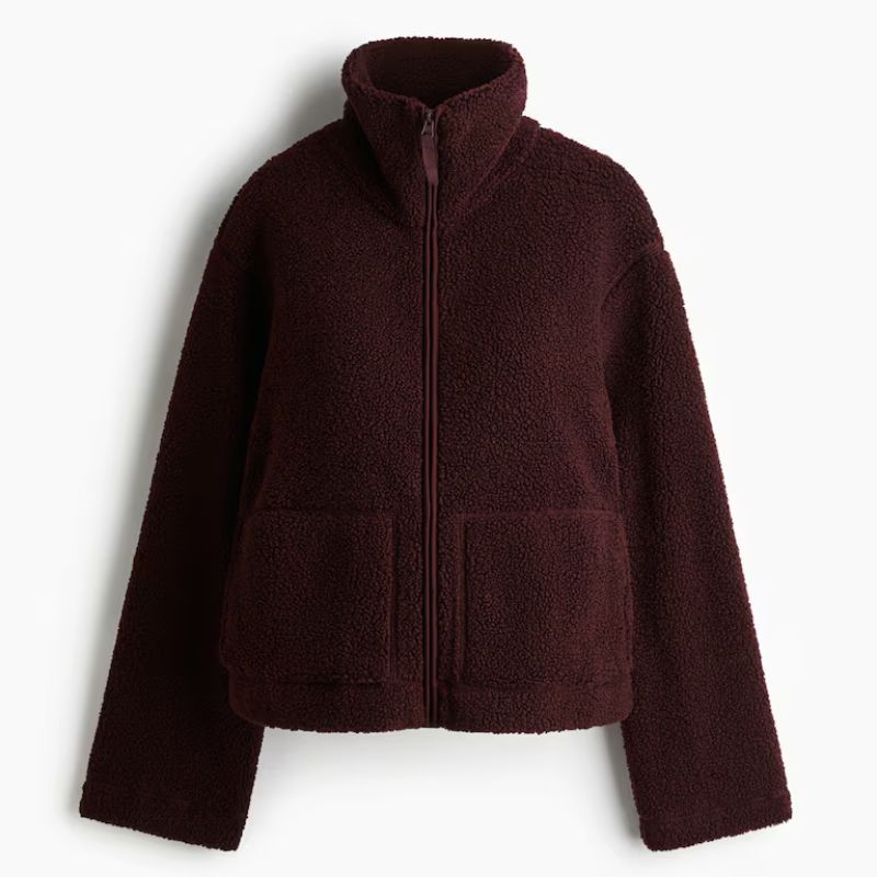 burgundy fleece from H&amp;amp;M