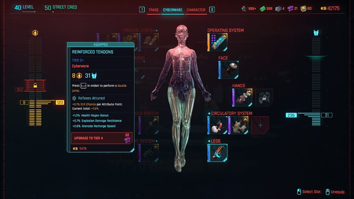 Cyberpunk 2077 skills for air dashing