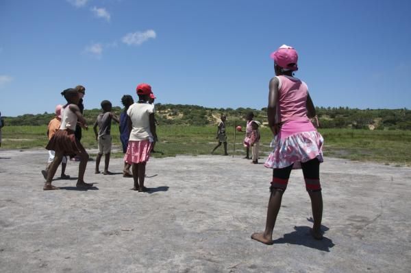 The pink team on Inhaca Island