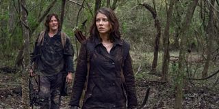 Daryl and Maggie in The Walking Dead.