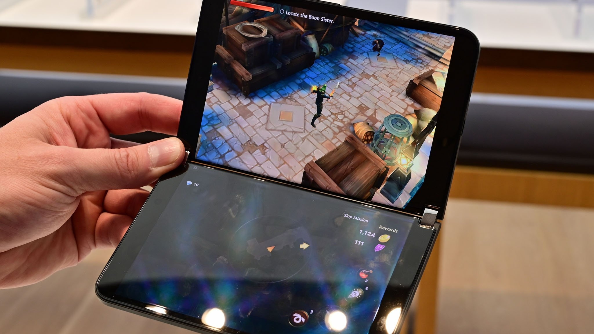 A Gameloft game on the Surface Duo 2