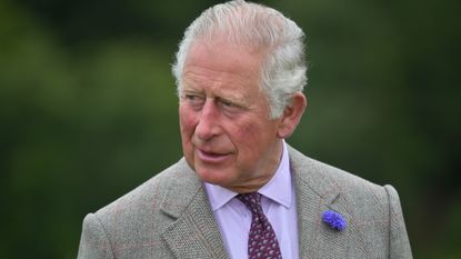 Prince Charles, Prince of Wales meets first responders who attended the scene of the ScotRail train derailment near Stonehaven, Aberdeenshire