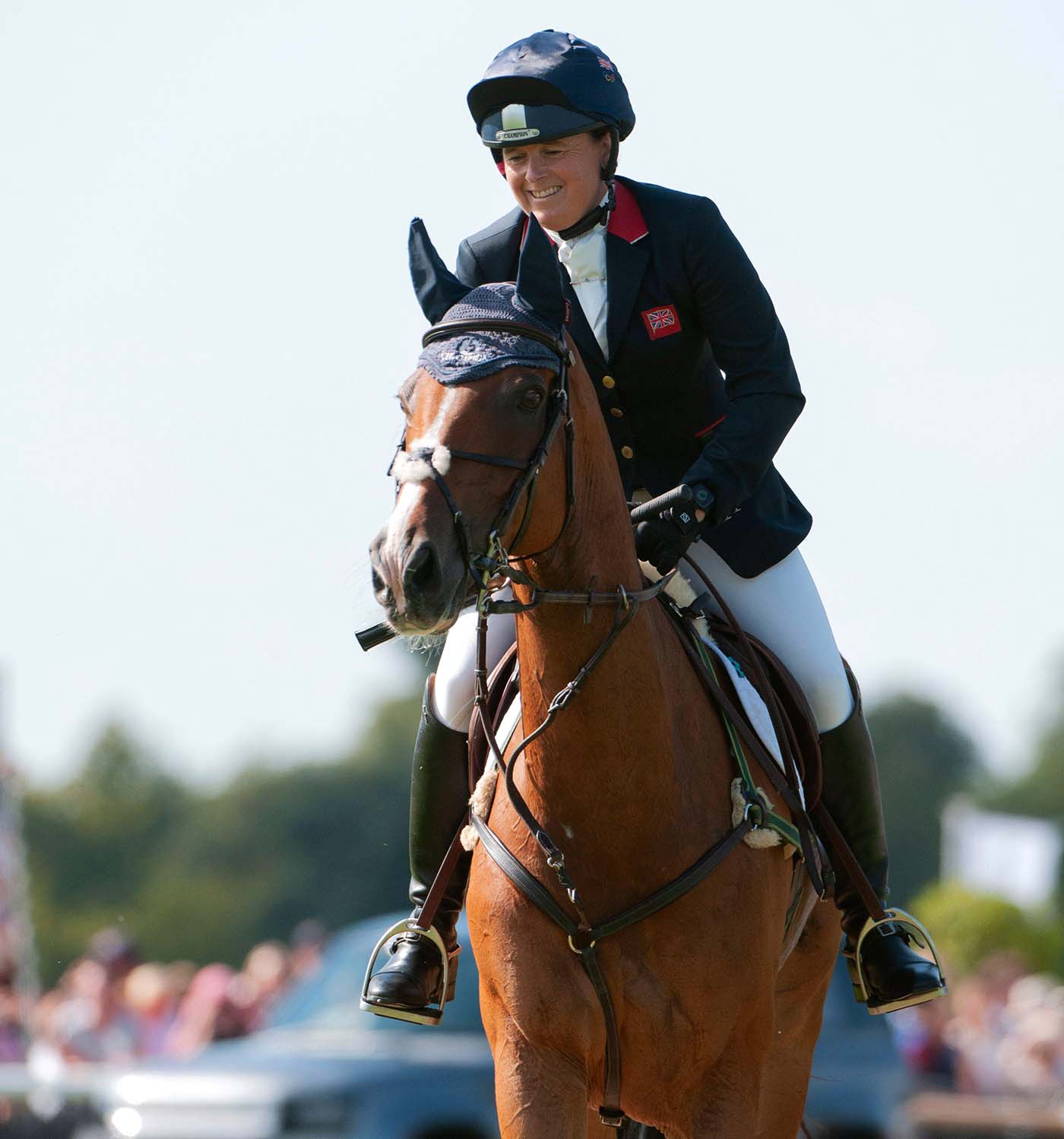 Stamford, UK. 3rd Sep, 2023. Pippa Funnell riding Majas Hope representing Great Britain during the Show Jumping phase on Day 4 of the 2023 Defender Burghley Horse Trials held in the grounds of Burghley House in Stamford, Lincolnshire, England, United King