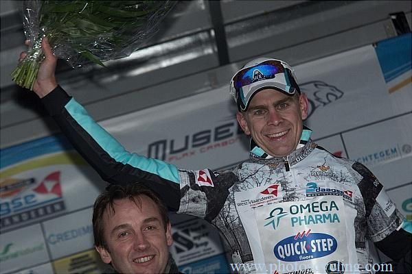 Best young rider Julien Vermote (Omega Pharma-Quickstep)