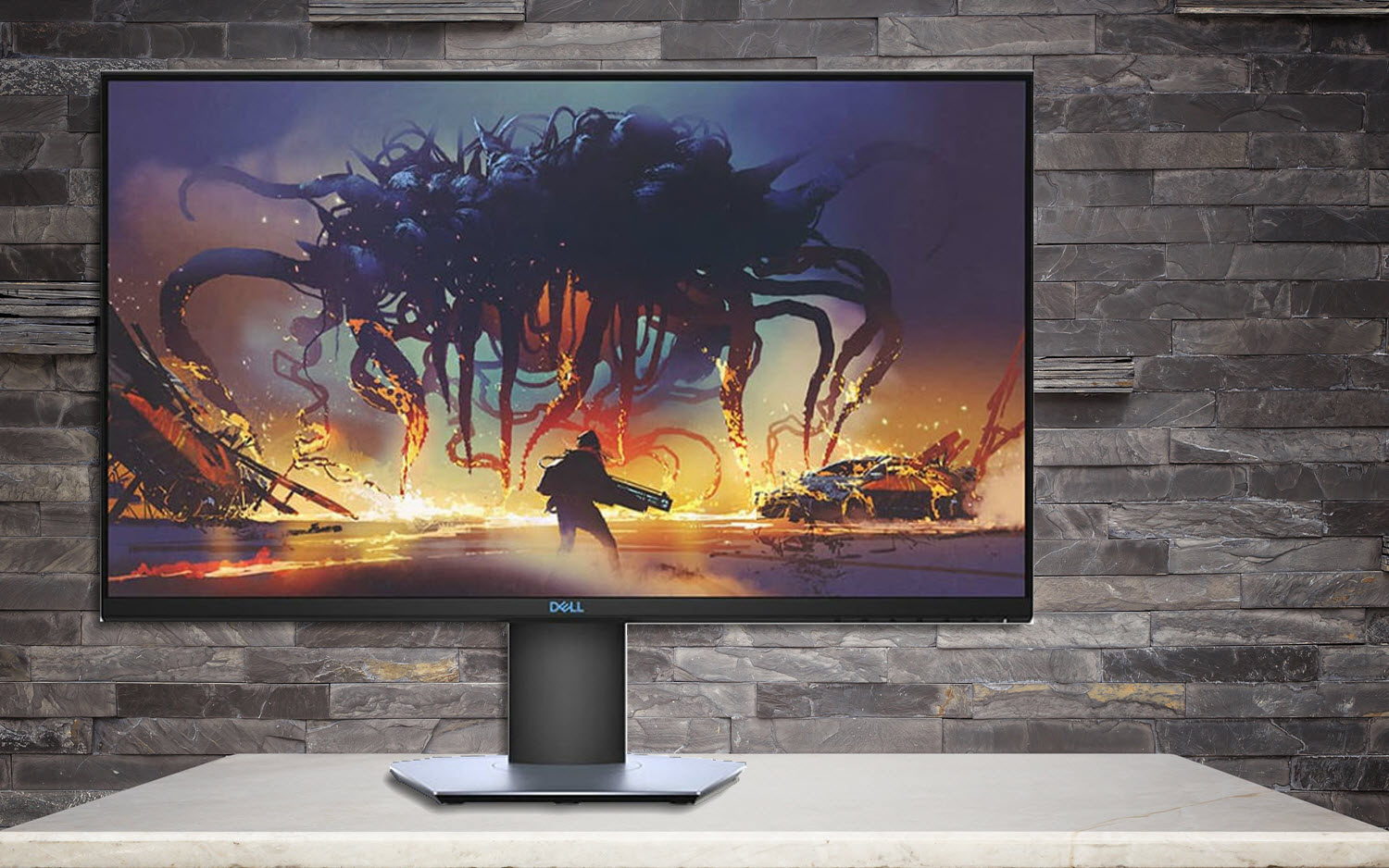 Dell Monitor para juegos con pantalla LED de 27 pulgadas (S2719DGF); QHD  (2560 x 1440) hasta 155 Hz; 16:9; tiempo de respuesta de 1 ms; HDMI 2.0; DP