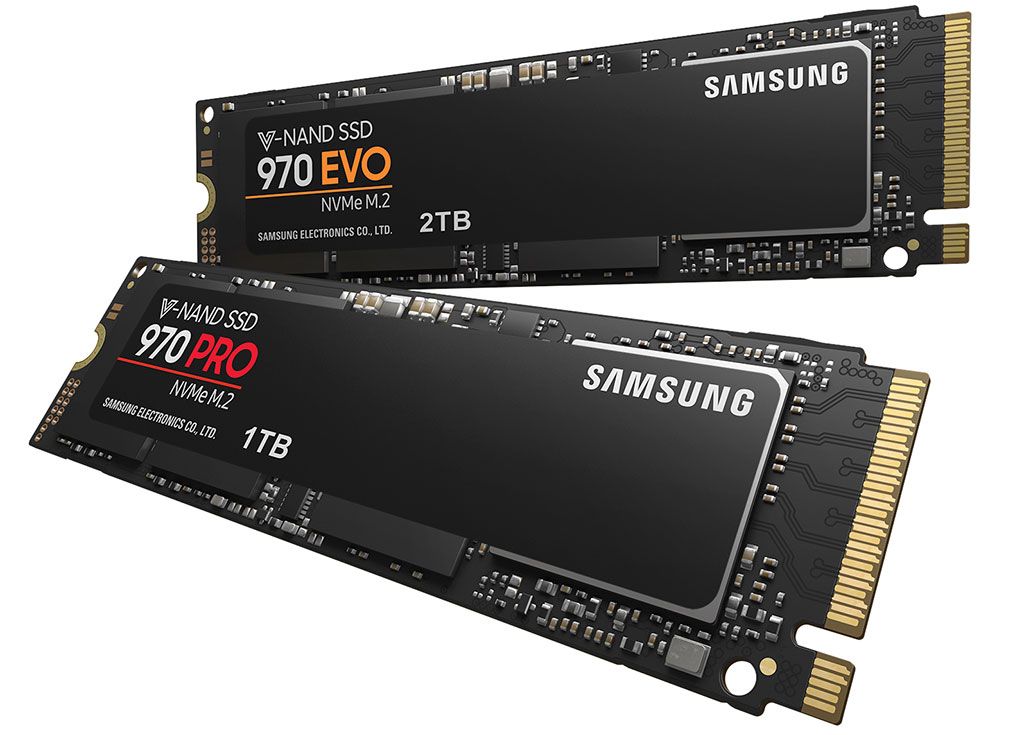 Samsung's flagship 970 Pro and Evo NVMe solid state drives are