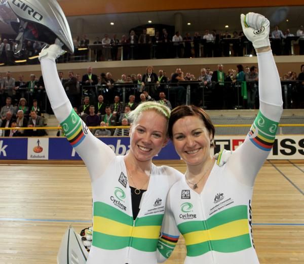 McCulloch and Meares happy with the gold medal.