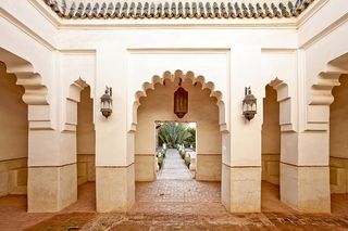 The Beldi Country Club garden in Marrakesh, photographed by Alessio Mei