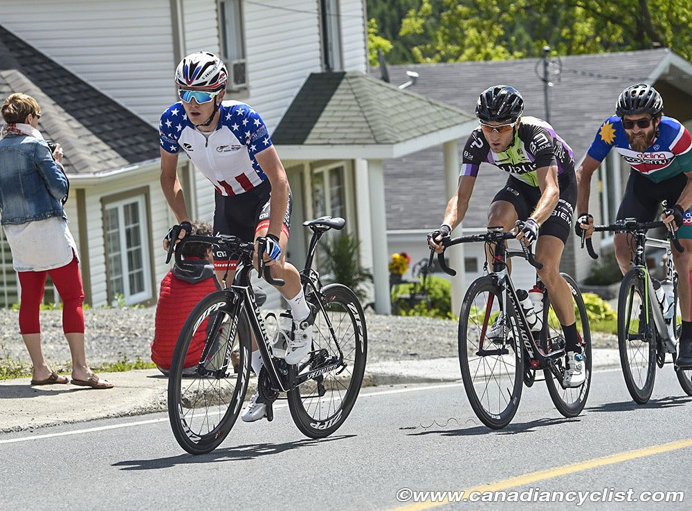 Gregory Daniel (Axeon Hagens Berman) leads the successful chase group