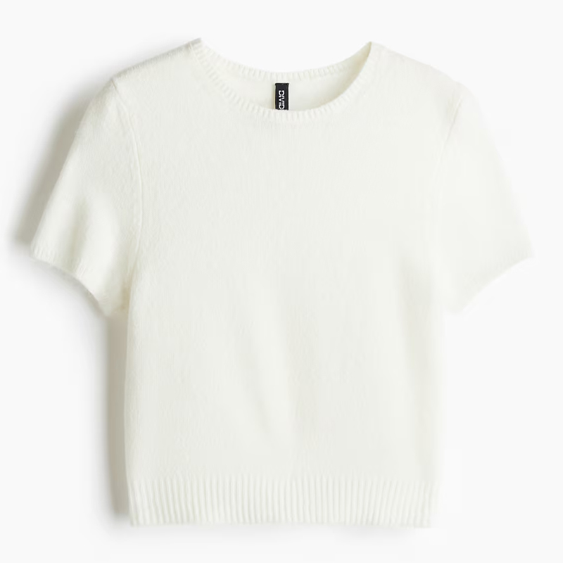 H&M fine knitted tshirt 