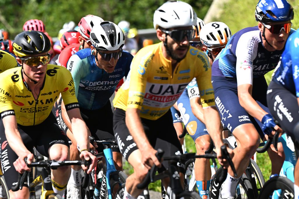 VILLARSSUROLLON SWITZERLAND JUNE 15 Nans Peters of France and Decathlon AG2R La Mondiale Team competes during the 87th Tour de Suisse 2024 Stage 7 a 1182km stage from VillarssurOllon to VillarssurOllon 1248m UCIWT on June 15 2024 in VillarssurOllon Switzerland Photo by Tim de WaeleGetty Images