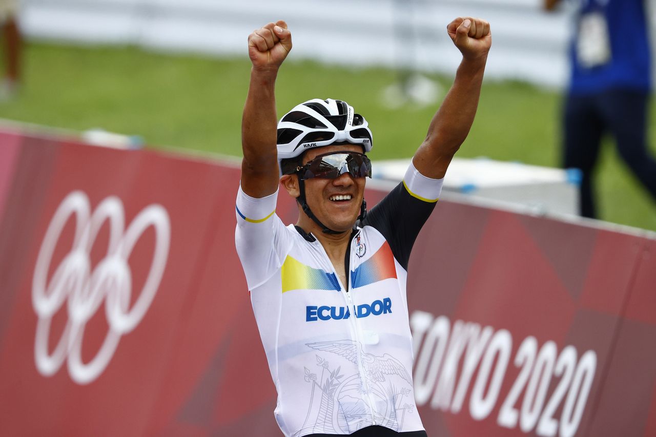 Tokyo 2020 Olympic Games - Olimpiadi Tokyo 2020 - Men's Road Race - Musashinonomori Park - Fuji Internetional Speedway 234 km - 24/07/2021 - Richard Carapaz (ECU - Ineos Grenadiers) - photo Luca Bettini/BettiniPhoto&Acirc;&copy;2021