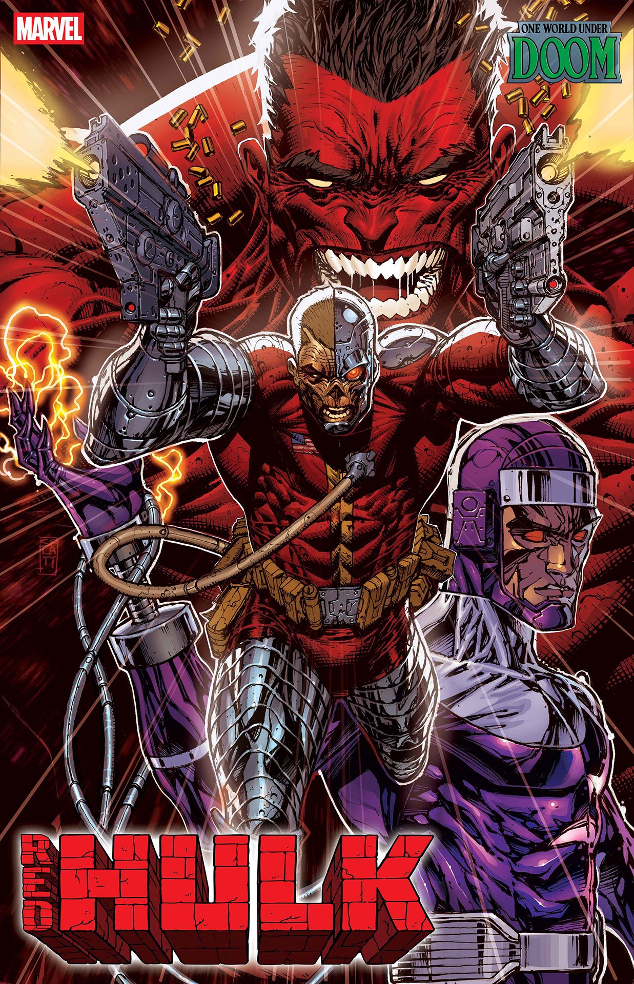 Red Hulk #9 cover by Stephen Platt