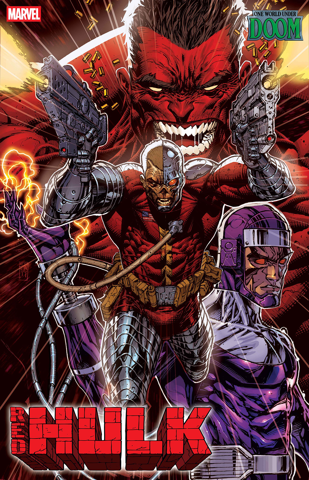 Red Hulk #9 cover by Stephen Platt