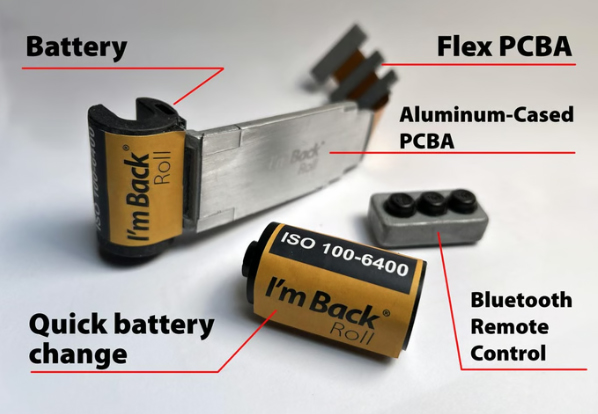 A photo of the I'm Back Roll digital camera conversion gadget